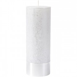 Pearl Rustica Pillar Candle 7x19cm Pearl Rustica Pillar Candle 7x19cm