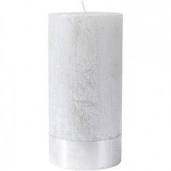 Pearl Rustica Pillar Candle 10x20cm Pearl Rustica Pillar Candle 10x20cm