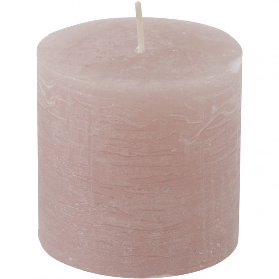 Metallic Pink Pillar Candle 7x19cm Metallic Pink Pillar Candle 7x19cm
